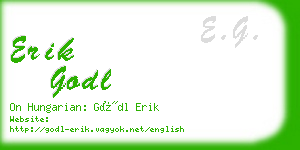 erik godl business card